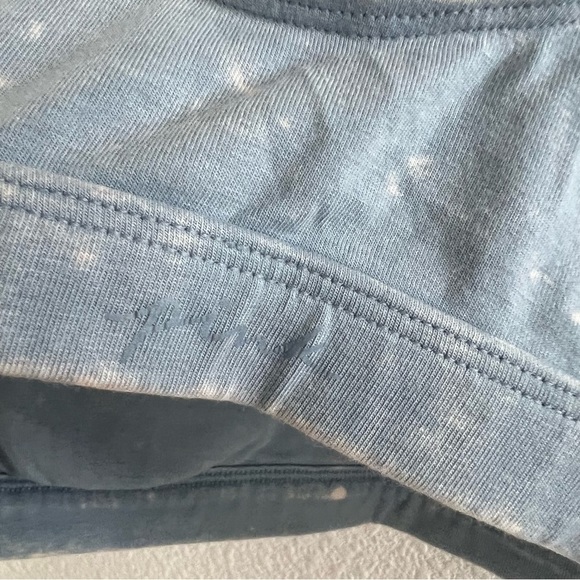 Victoria's Secret PINK Blue Acid Wash Soft Pull On Bralette Lounge Casual Large - Picture 5 of 6